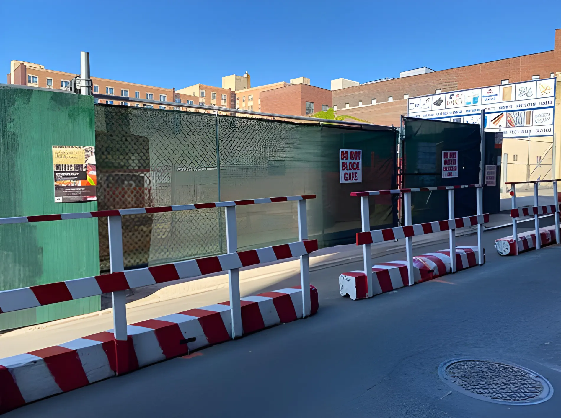 temporary site construction